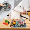thumbnail image 3 of Yayeee Drying Mat for Kitchen Counter Dishes Microfiber Coffee Decorative Pad, Orange Colorful Flowers, 3 of 9