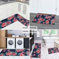 thumbnail image 5 of Pioneer Flower Floral Print Pattern Kitchen Rugs Sets Of 2,Anti Fatigue Kitchen Mat Rugs Non Slip Washable,Decorative Kitchen Floor Mats for Kitchen,Sink,Laundry,17"x30"+17"x47", 5 of 7