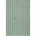 thumbnail image 1 of Momeni Laguna 2' X 3' Contemporary Hand Woven Wool Rug in Aqua, 1 of 3