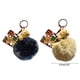 thumbnail image 3 of Mini Doll Schoolbag Pendant Keychain Large Pompoms Furry Cute Cartoon Charm For Boys Girls Vending Machine Dark Coffee, 3 of 4