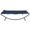 thumbnail image 4 of vidaXL Fabric Weather-Resistant and Two Pillows Outdoor Chaise Lounge Black, 4 of 50