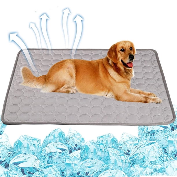 Jacenvly - Nuevos suministros para mascotas: tapete refrescante para mascotas, cojín de seda fría para perros y gatos, manta refrescante lavable para cama, sofá, asiento de coche, suelo, ahorros de