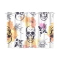 thumbnail image 3 of MKHERT Skulls And Roses Window Curtains Kitchen Curtain Room Bedroom Drapes Curtains 26x39 inch, 2 Piece, 3 of 3