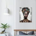 thumbnail image 3 of COMIO  Black Girl Canvas Wall Art - African American Wall Art Framed Painting Fashion Wall Decor Abstract Modern Decorative Artwork for Bedroom Home Office Decoration, 3 of 4