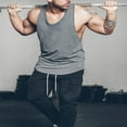 thumbnail image 3 of Mens Gym Vest Sports Stringer Tank Top Relaxed T Shirt Bodybuilding, 3 of 6