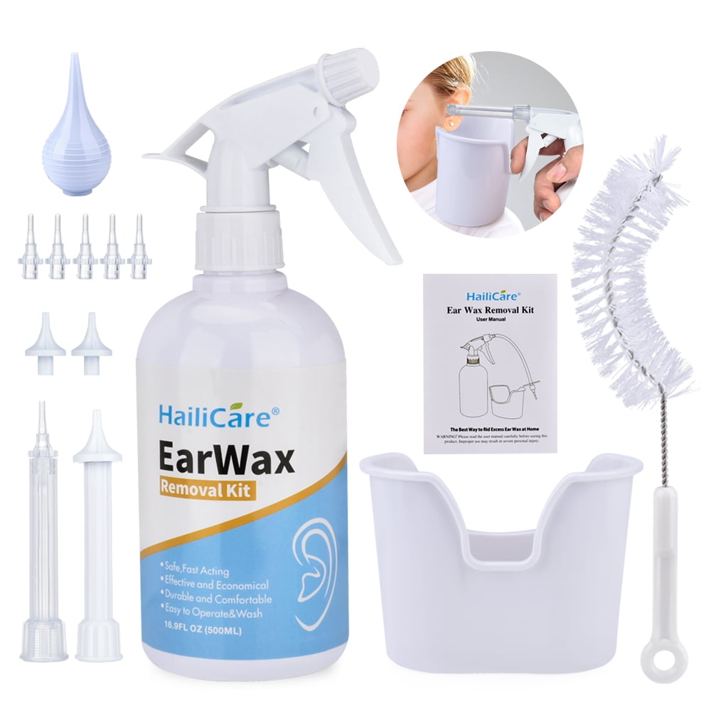 Ear Wax Removal Kit, 500ml Earwax Cleaner SystemEar Wax Washer, Safe and Effective to Clean Ear