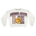 thumbnail image 2 of Women's Pressbox White Arizona State Sun Devils Oversized Janice Retro Waist-Length Sweatshirt, 2 of 3