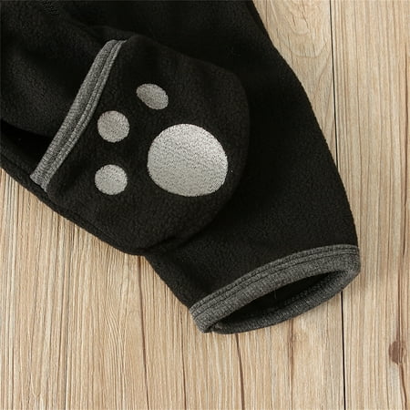 

Gubotare Jumpsuit For Baby Boy Baby Boy Girl Solid Color One Piece Romper Jumpsuit Outfits Clothes Black 0-3 Months