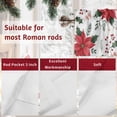 thumbnail image 7 of Valances for Windows Watercolor Farm Red Flowers Rod Pocket Short Curtain for bathroom living room bedroom Pine Fruit Country Floral 1 Panel 42x12in, 7 of 7