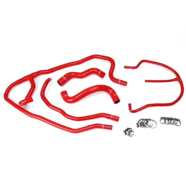 HPS Reinforced Red Silicone Radiator Heater Hose Kit Coolant for Chevy
