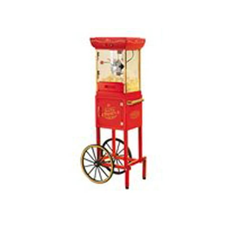 Nostalgia Electrics CCP400 Vintage Collection Old Fashioned Movie Time Popcorn Cart, 48-Inch