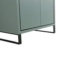thumbnail image 4 of Fine Fixtures Opulence Collection 30 in. W x 18 in. D x 33 in. H Bathroom Vanity in Mint Green with Black Marble Sintered Stone Sink - Black hardware, 4 of 8