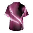thumbnail image 3 of Men's Short Sleeve V-Neck Print Chest Floral Print Pocket Carer Top 4XL, 3 of 3