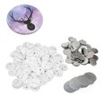 thumbnail image 4 of Pin Back Button Parts, 100 Sets Button Making Supplies Rustproof Durable  For Handicraft 44mm / 1.73in,50mm / 1.97in, 4 of 8