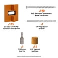 thumbnail image 5 of DeckWise (Brown) Ipe Clip Extreme Hidden Deck Fasteners, 3/32" Spacing, Includes Stainless Steel Black #8x2" Trim-Head Screws for 100 Sq. Ft. of AD Hardwood or Thermal Wood Decks (175 ct. Kit), 5 of 6