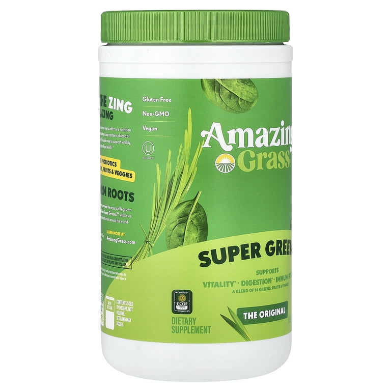 Amazing Grass Organic Whole Food Greens Blend Superfood Powder