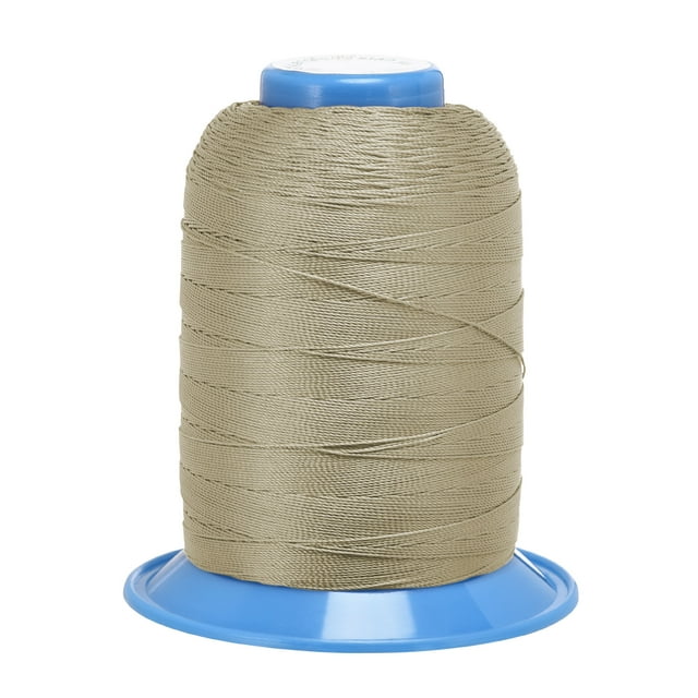 Unique Bargains Fil de Polyester Collé Kaki, Extra Résistant, 710 Verges