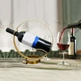 thumbnail image 4 of Wine Holder Stand for Tabletop and Countertop - Metal Single Bottle Rack Decorative Freestanding Racks, 4 of 6