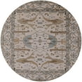thumbnail image 1 of Ahgly Company Indoor Round Mid-Century Modern Puce Purple Oriental Area Rugs, 8' Round, 1 of 6