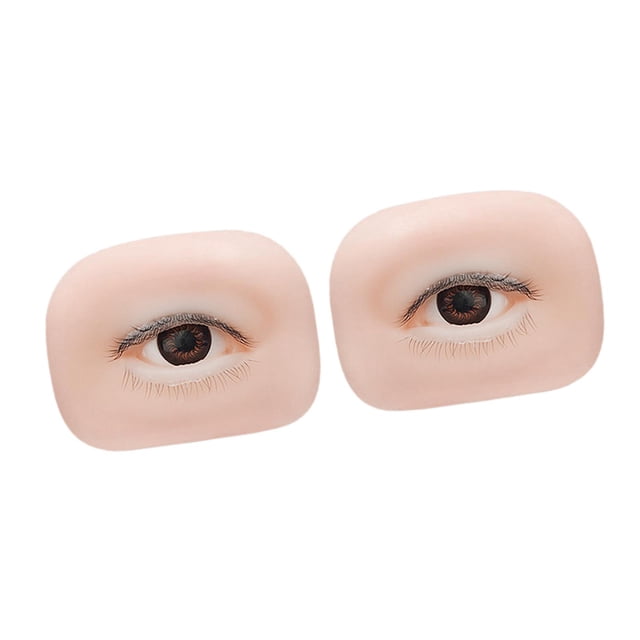 Modelos de ojos falsos de silicona, tablero de ojos ligero y realista para extensión de pestañas, profesional para artistas, uso doméstico y salón.