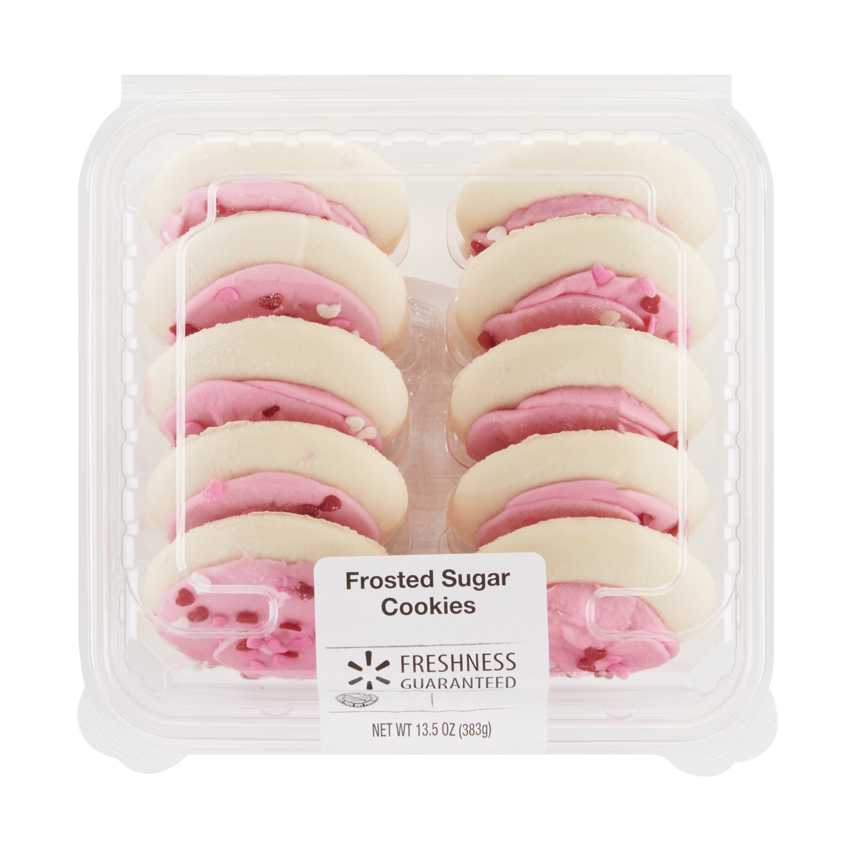 Freshness Guaranteed Pink Frosted Sugar Cookies 135 Oz 10 Count 