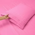 thumbnail image 4 of 1800 Thread Count 4 Piece Deep Pocket Egyptian Comfort Bedroom Bedding Sheet Set Full Size Light Pink Colour, 4 of 6
