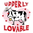thumbnail image 2 of CafePress - Udderly Lovable -  Round Wood Ornament 4", 2 of 2