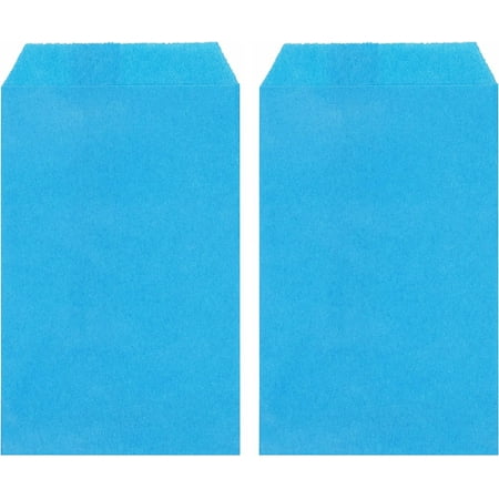 200 Pack Sky Blue Small Flat Greaseproof Paper Bags for Candies Dessert Party Favor Small Business 2 ¾x4 ¼ Inch