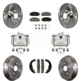 thumbnail image 1 of Transit Auto Front Rear Disc Brake Caliper Rotors Drums Ceramic Pads Kit (8Pc) for Car Toyota Yaris KC8-100847C, 1 of 11