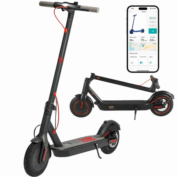 Scooter Eléctrico X-Rush X700 Pro Plegable Negro, Motor 500W, 25 km/h, Batería de Larga Duración, Pantalla LCD y Luces LED