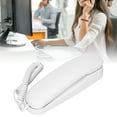 thumbnail image 3 of Teléfono Con Cable, Protección de Truenos Blancos Ajuste de Volumen de Teléfono de Montaje en Pequeño Pequeño Concon Llaves Iluminadas para la Oficina, 3 of 7