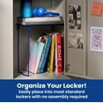 thumbnail image 4 of PYYNA-Stac-A-Shelf Locker Organizer Shelf, Stackable, Extra Tall, Fits Standard Size School Lockers, Blue, 4 of 4