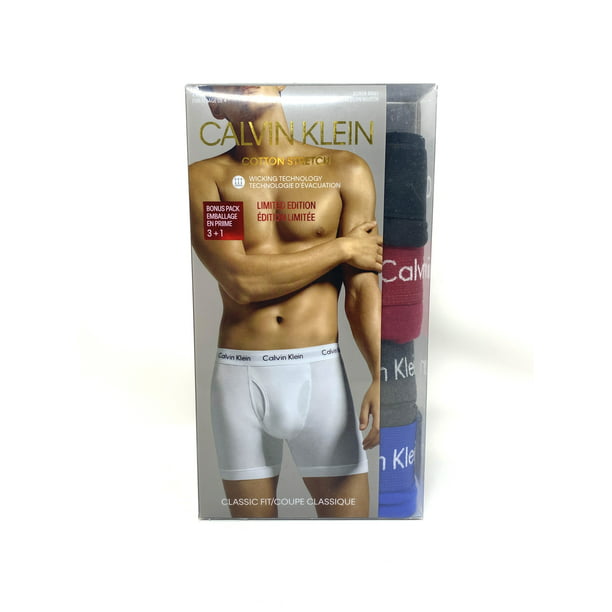 Calvin Klein 4 Pack Man's Underwear NB1267903 Cotton Stretch Classic Boxer  Brief 