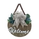 thumbnail image 1 of Cartel colgante de madera CondorPasea 3D Welcome, 30 cm, para puerta de entrada, 1 of 8