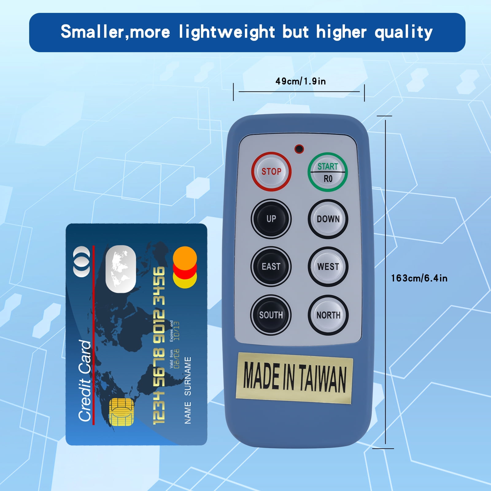 6 Channel Saga Mini Industrial Wireless Crane Radio Remote Control 220V AC for Electric Chain Hoist Overhead Bridge Travelling Crane Truck Transmitter and Receiver