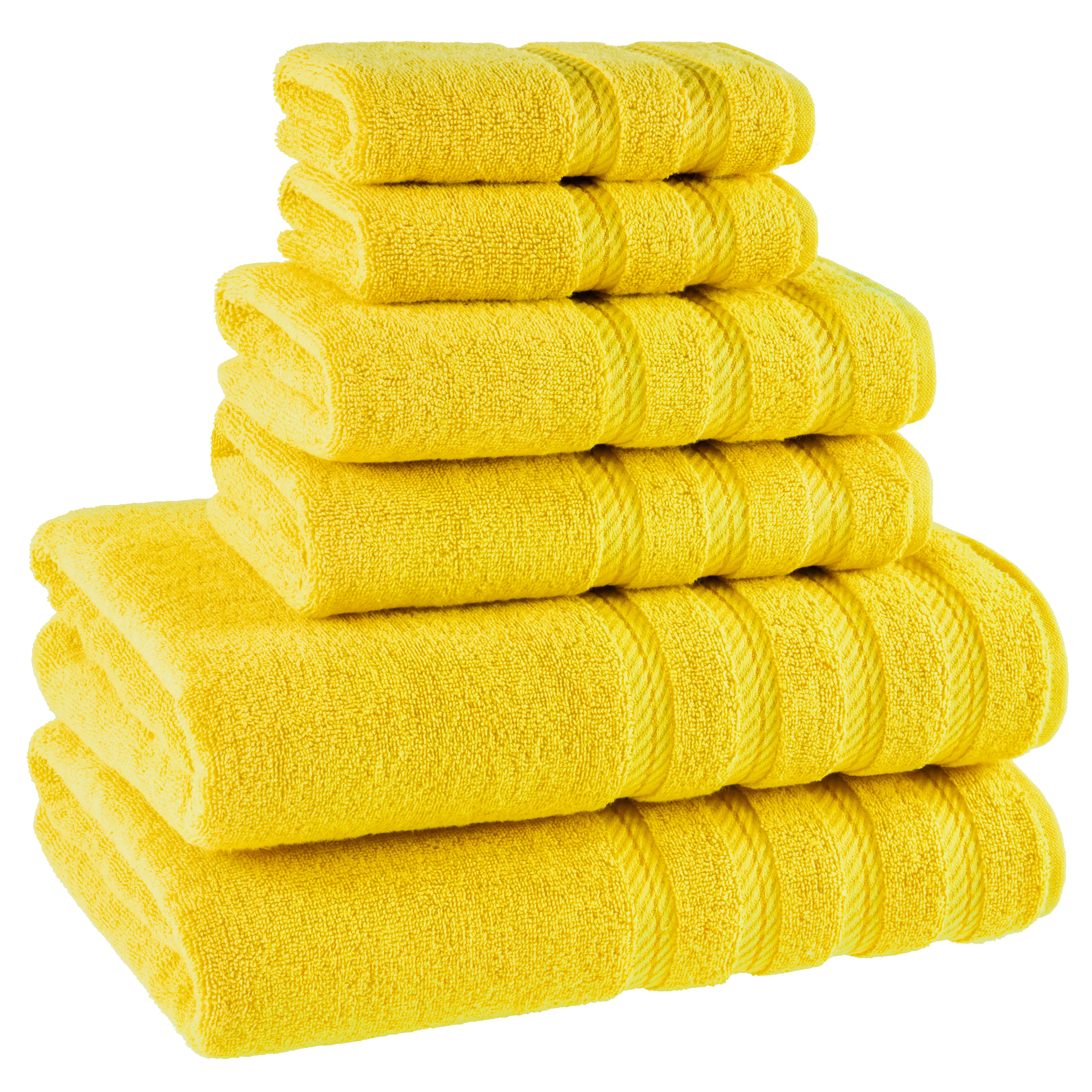 American Soft Linen 6-Piece Turkish Towel Set, Yellow photo 6
