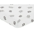thumbnail image 3 of Sweet Jojo Designs Boho Elephant Grey White Crib Bedding Set 3 Piece Set, 3 of 6