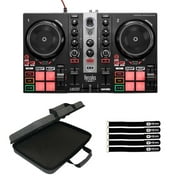 Hercules DJCONTROL INPULSE 200 MK2 2-Channel DJ Controller with Multipurpose Padded Utility Case Package