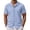 Blue_021, variant on Domuza Floral Sheer Lace Shirt for Men Casual Button Down Short Sleeve Cuban Mesh Beach Shirts Black L