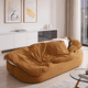 thumbnail image 5 of Zocalo Sofá Cama 3 en 1, Sofá Cama de Pana Multifuncional, Asiento Profundo, para Sala de Estar,Estilo Retro, Marrón,198 CM X 100CM X 58CM, 5 of 10