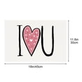 thumbnail image 3 of Puntoco Mantel individual con diseño de amor para el día de San Valentín, mantel festivo para mesa de comedor, mantel térmico para mesa de cocina y hogar, 3 of 5