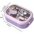 thumbnail image 2 of Steel Lunch Box | Leakproof & Insulated | Removable Dividers for Office Meals, 2 of 6