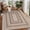Khaki, variant on Non Slip Washable Area Rug – Modern Geometric Low Pile Ultra Thin Stain Resistant Carpet for Living Room, Dining Room, Under Table