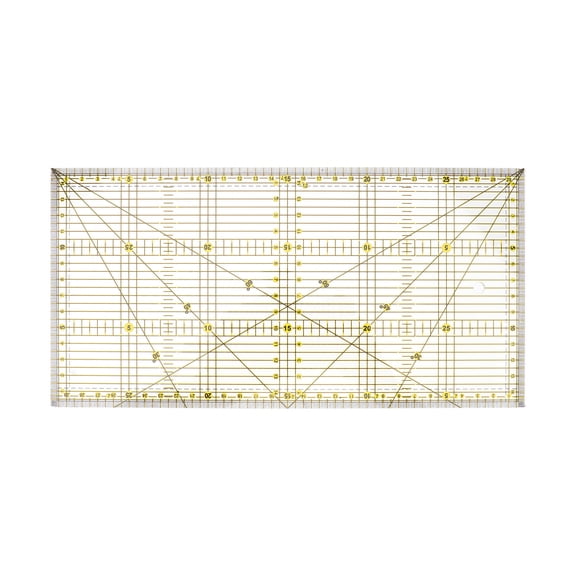 LOLIPPYY Transparent Sewing Ruler with Clear for Quilting, Garment Making, and Precise Fabric Measuring