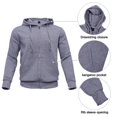 thumbnail image 3 of AKsit Men's Sweatsuit 2 Piece Hoodie Tracksuit Set Jogging Suits Outfit Everyday Casual Wear Fashion Activewear Zip Warm Tracksuit Sports Set H.gray 4XL, 3 of 5