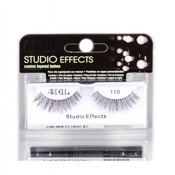 110 , Ardell Professional Studio Effects Custom Layered Lashes , Hair Scalp Skin Body - Pack of 2 w/ SLEEK Teasing Comb