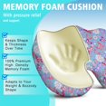 thumbnail image 5 of Premium Butterfly Pattern Memory Foam Seat Cushion Ergonomic Chair Pad for Office Chair, Car, Airplane & Bleachers Sciatica, Tailbone Hip & Back Pain Relief - Chair Cushion for Long Office Workers., 5 of 5