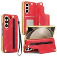 thumbnail image 1 of Samsung Galaxy Z Fold 6 Leather Flip Wallet Case With Pen Slot & Wrist Strap,iPhone 14 Pro Max, 1 of 6