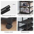 thumbnail image 3 of Yeacher Garment Rack Clothes Rack Rolling for Hanging Clothes Industrial Metal Stand Coat Racks Shoes, 3 of 7