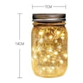 thumbnail image 4 of Lámpara solar Luces de botella solares Luces de albañil Luces de jardín al aire libre Luces colgantes de botellas Luces de tarro de vidrio Luces de pared Luces de calle LED 20 cuentas de lámpara Luz cálida ER, 4 of 5